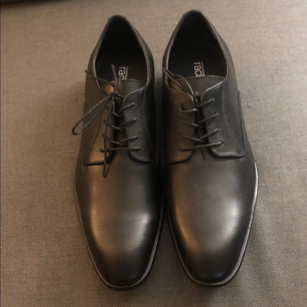 Nordstrom Rack Black Leather Men's Dress Shoes w/ortholite comfort foam insoles